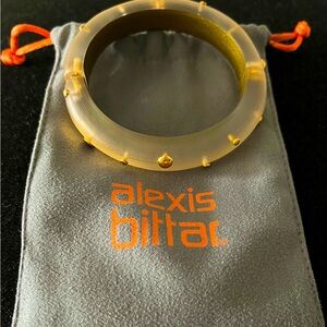 ALEXIS BITTAR GOLD STUDDED LUCITE BRACELET